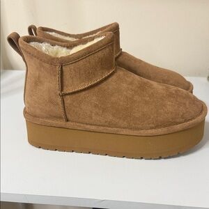 Madden Girl Tan Ankle Booties
